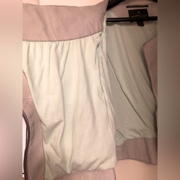 Maison Scotch mint leather jacket - Picture 5 of 16